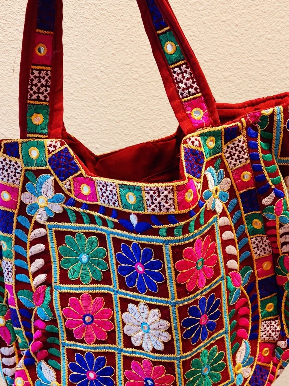 Indian Embroidered Boho Bag-New Never Used